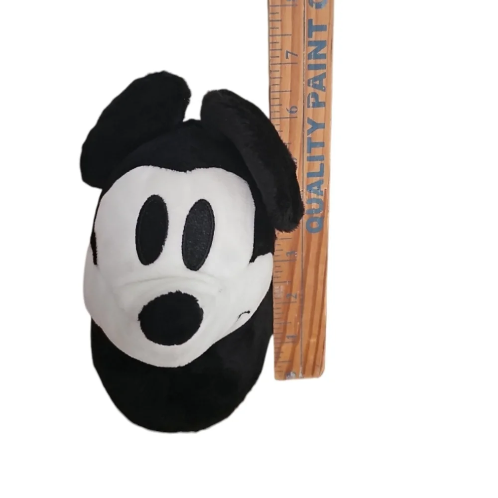Disney Mickey Mouse Plush Slippers Youth Medium Cozy Character Slippers NWOT